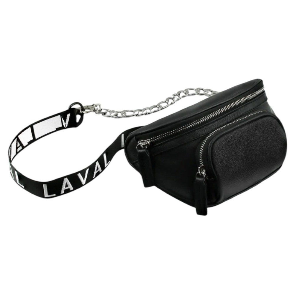 Laval Crossbody Bum Bag Fanny Pack Mixed Media Figaro Chain Men’s Women’s Grunge